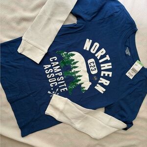 Kids Blue Long Sleeve Shirt